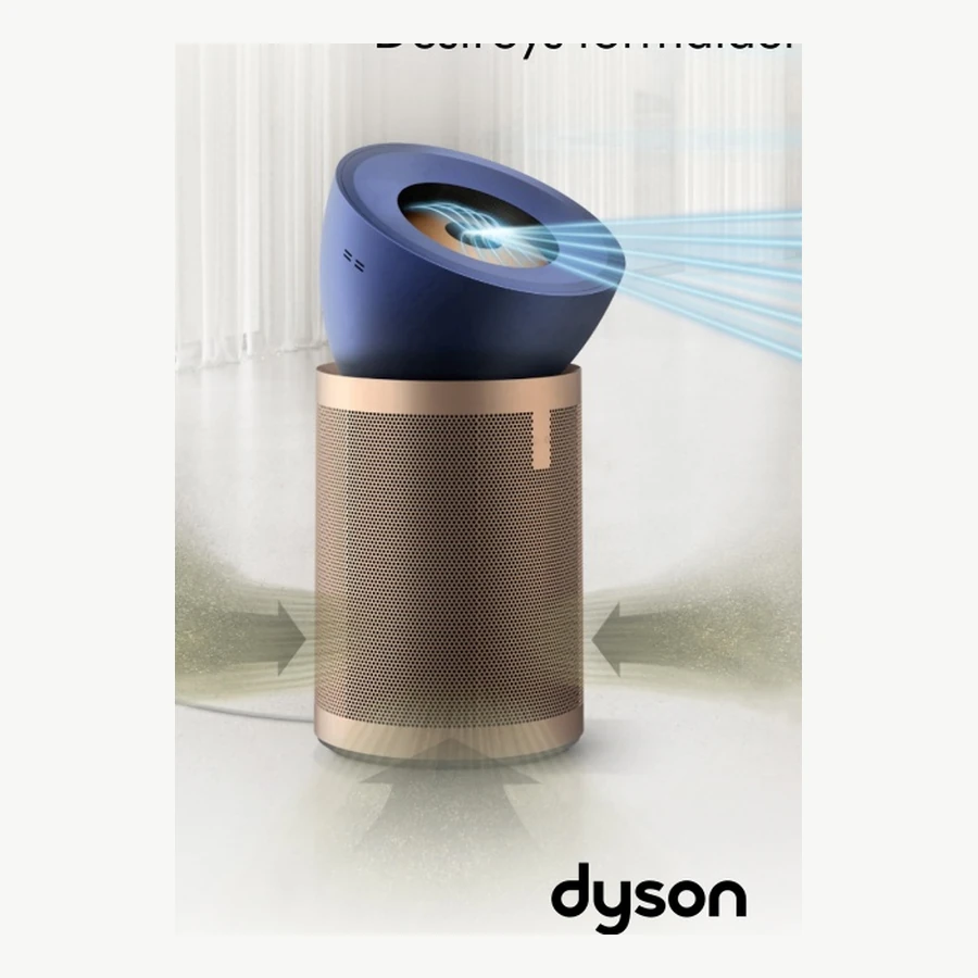 Dyson Purifier Big+Quiet Formaldehyde BP04 in Pruisisch blauw en goud